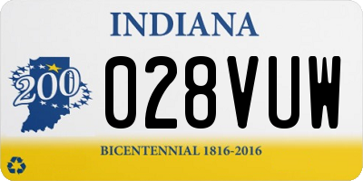 IN license plate 028VUW
