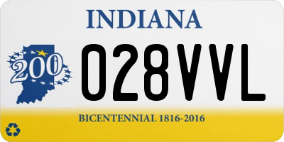 IN license plate 028VVL