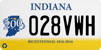 IN license plate 028VWH