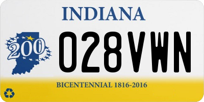 IN license plate 028VWN