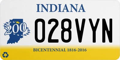 IN license plate 028VYN