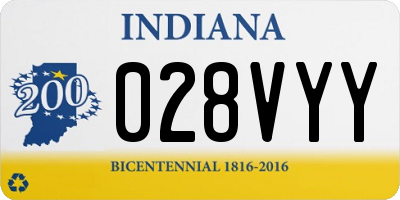 IN license plate 028VYY