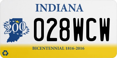 IN license plate 028WCW
