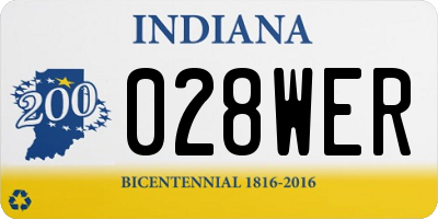 IN license plate 028WER