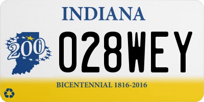 IN license plate 028WEY