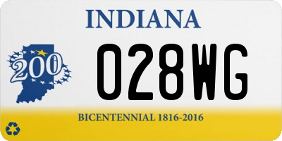 IN license plate 028WG