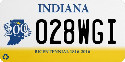 IN license plate 028WGI