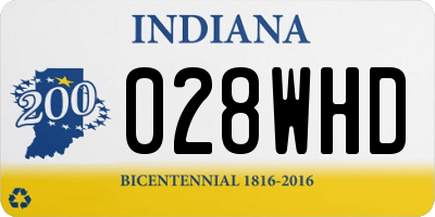 IN license plate 028WHD