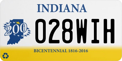 IN license plate 028WIH