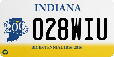 IN license plate 028WIU