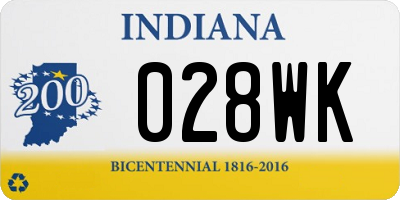 IN license plate 028WK