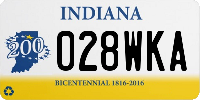 IN license plate 028WKA
