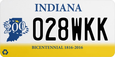IN license plate 028WKK
