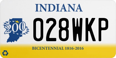 IN license plate 028WKP