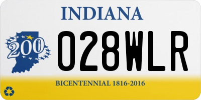 IN license plate 028WLR
