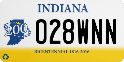 IN license plate 028WNN