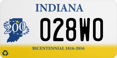 IN license plate 028WO