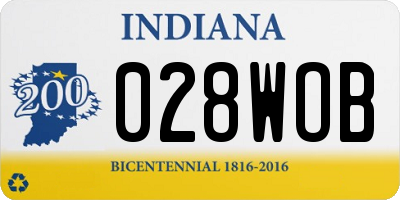 IN license plate 028WOB