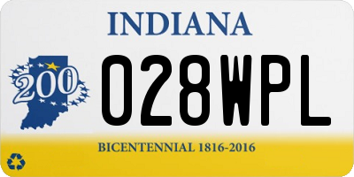 IN license plate 028WPL