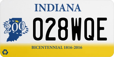 IN license plate 028WQE