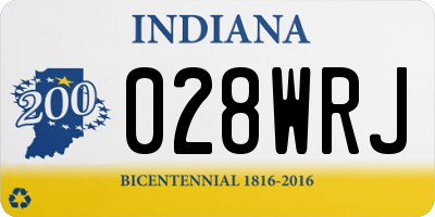 IN license plate 028WRJ