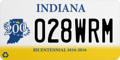 IN license plate 028WRM