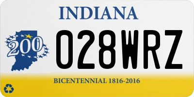 IN license plate 028WRZ
