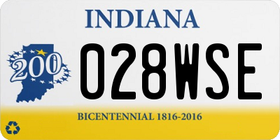 IN license plate 028WSE