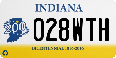 IN license plate 028WTH
