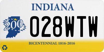 IN license plate 028WTW