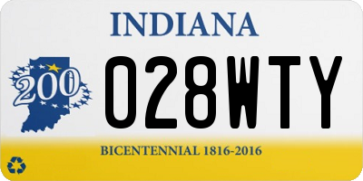 IN license plate 028WTY