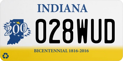 IN license plate 028WUD