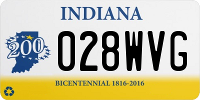 IN license plate 028WVG