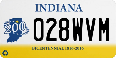 IN license plate 028WVM