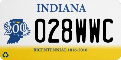 IN license plate 028WWC