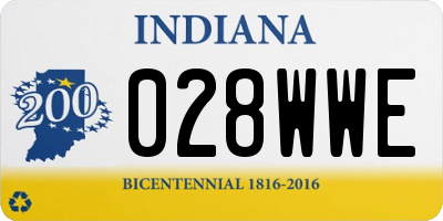 IN license plate 028WWE