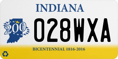 IN license plate 028WXA