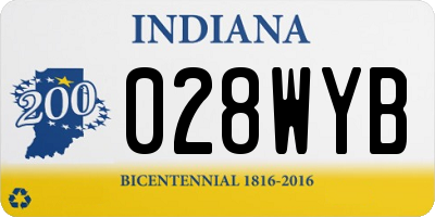 IN license plate 028WYB