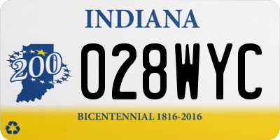IN license plate 028WYC
