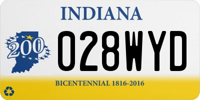 IN license plate 028WYD