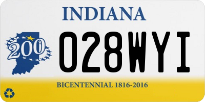 IN license plate 028WYI