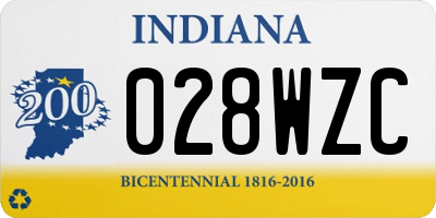 IN license plate 028WZC