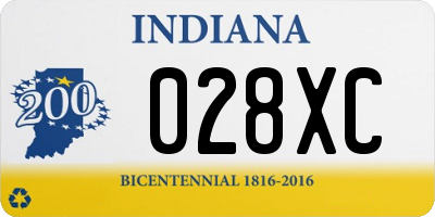 IN license plate 028XC