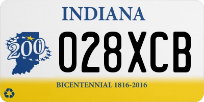 IN license plate 028XCB