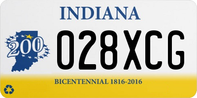 IN license plate 028XCG
