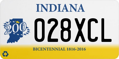 IN license plate 028XCL