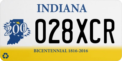IN license plate 028XCR