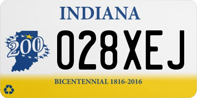 IN license plate 028XEJ
