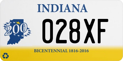 IN license plate 028XF