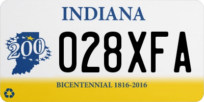 IN license plate 028XFA